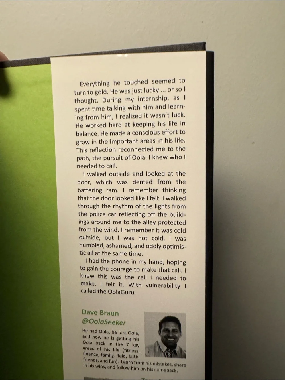 Find Balance — Black and Green Self-Help Book by